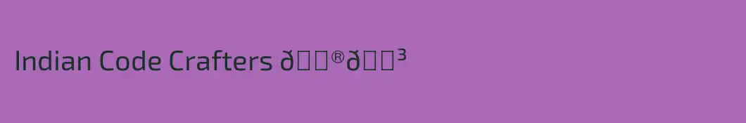 Indian Code Crafters 🇮🇳